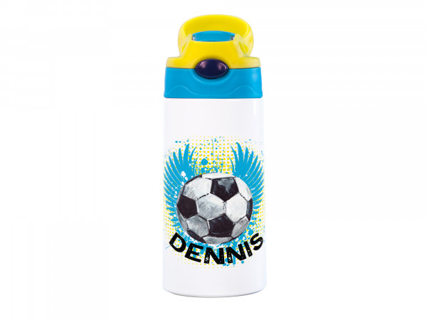 Thermosflasche für Kinder personalisiert - Fußball