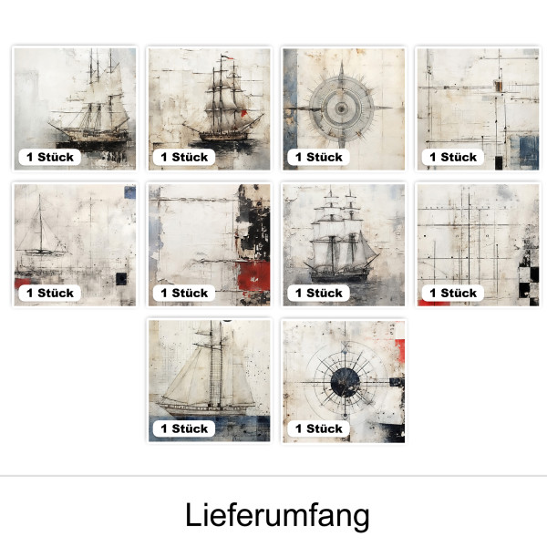 Fliesenaufkleber Bad & Küche, maritim Leuchtturm Rot Blau