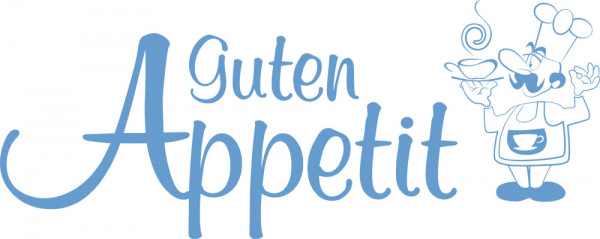 Wandtattoo Küche Spruch Guten Appetit mit Koch