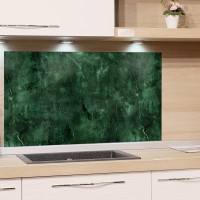 Spritzschutz Küche Glas Dunkelgrün 100x50cm