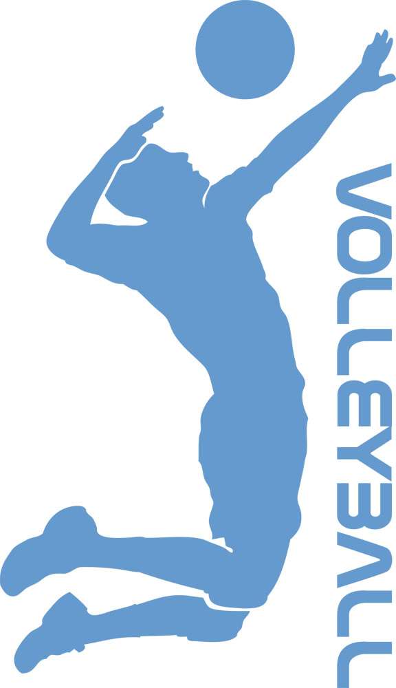 Wandtattoo Sport Volleyball mit Spieler und Ball | Sport | Wohnzimmer