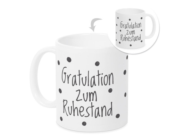 Tasse, Geschenk Gratulation zum Ruhestand