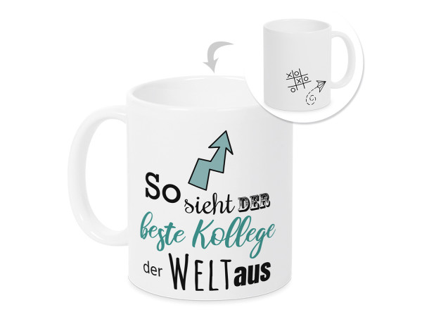 Kaffeebecher Tasse so sieht der beste Kollege der Welt aus