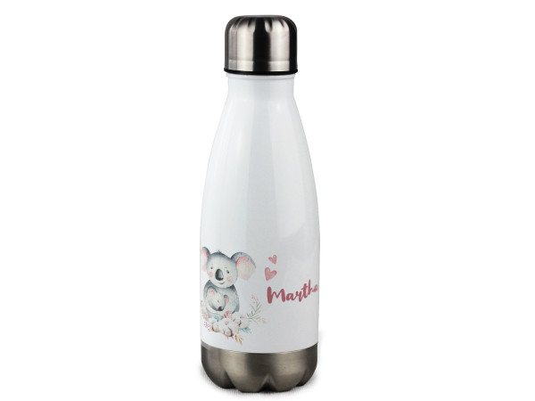 Trinkflasche personalisiert mit Namen und Koala Bär