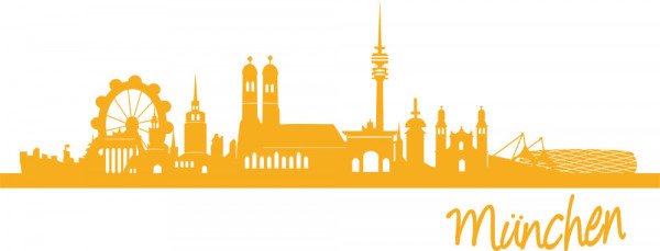 Wandtattoo Skyline München