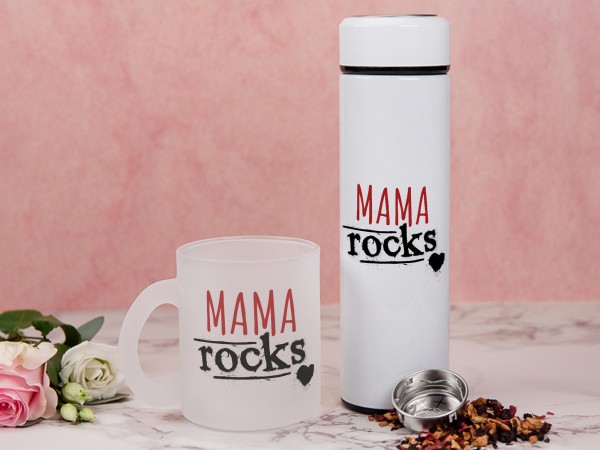 Geschenkset Tee zum Muttertag - Mama rocks