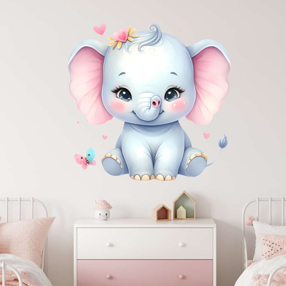 KAIRNE Tier Wandbild Mit Spruch - Kinderzimmer Dekor 28x45cm Mit Holzrahmen