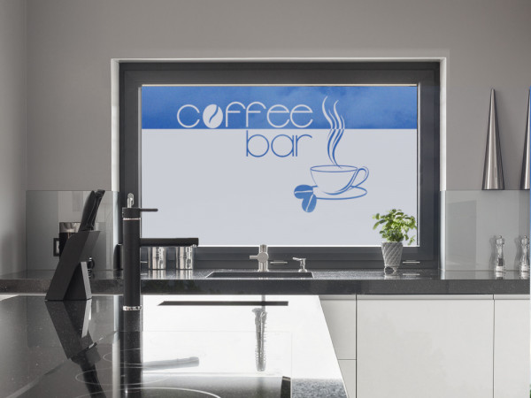 Sichtschutzfolie Coffee Bar für Küche