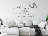 Wandtattoo Spruch Unsere Familie ist… Sprüche und Zitate Wohnzimmer