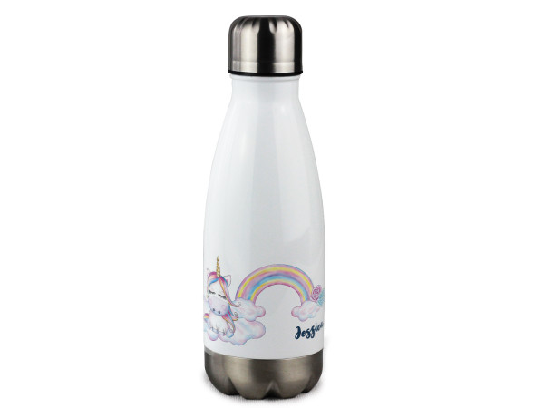 Trinkflasche Einhorn mit Namen personalisiert