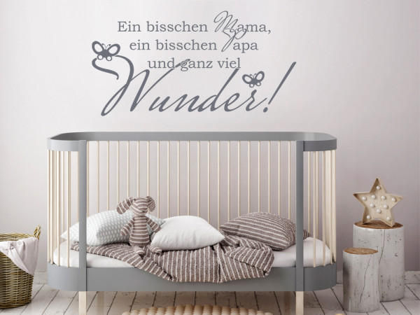 Seidenmattes Wandtattoo für das Kinderzimmer mit schönem Spruch