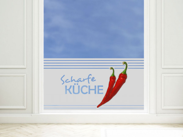 Sichtschutzfolie Chilischoten Scharfe Küche