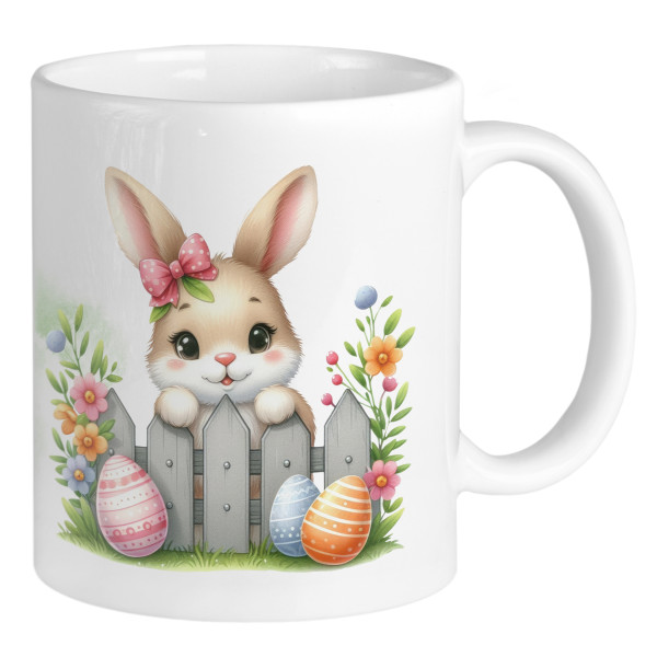 Personalisierte Ostertasse mit Name und Osterhase