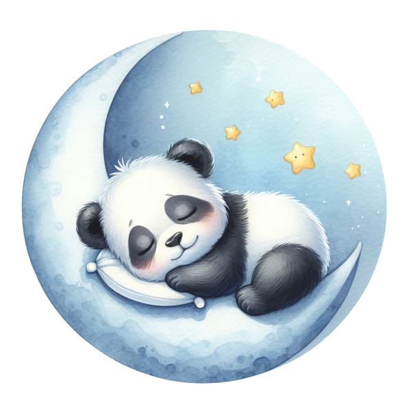 Wandtattoo Babyzimmer Panda Bär schlafend