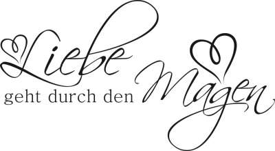 Schönes Wandtattoo für Deine Küche mit tollem Spruch!