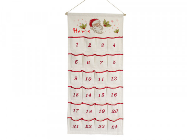 Adventskalender personaliesert mit Namen-Weihnachtsmann