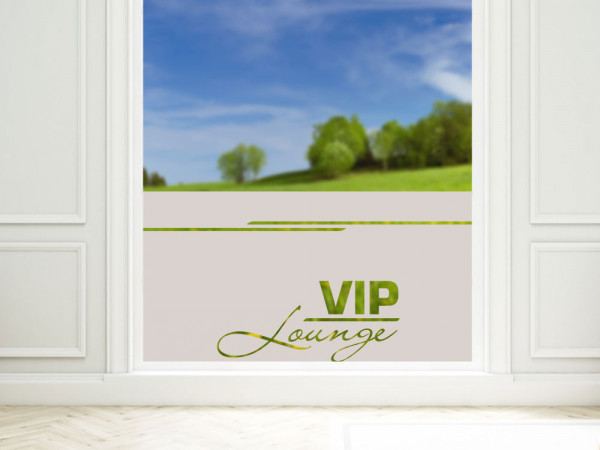 Sichtschutzfolie VIP Lounge für Bad und Dusche