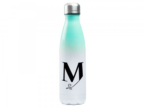 Trinkflasche mit Initiale - Monogramm