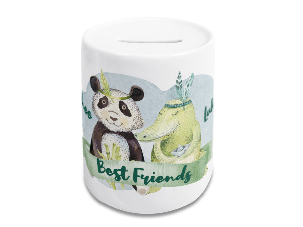 Spardose Motiv Best Friends personalisiert