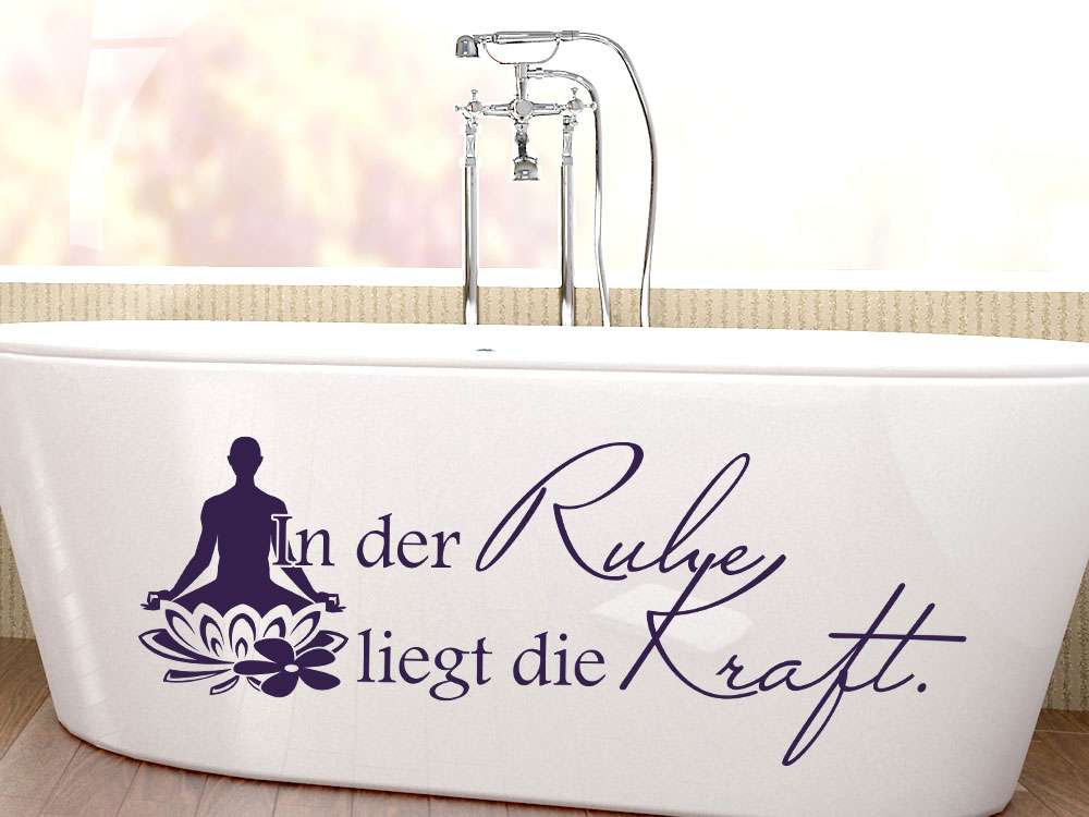 Trendiges Wandtattoo für Dein Bad mit tollem Spruch