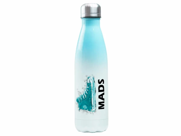 Edelstahl Trinkflasche für Kinder 500 ml - Chuks Aquarell - personalisiert mit Namen