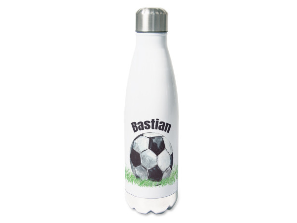 Personalisierte Trinkflasche Fußball mit Namen