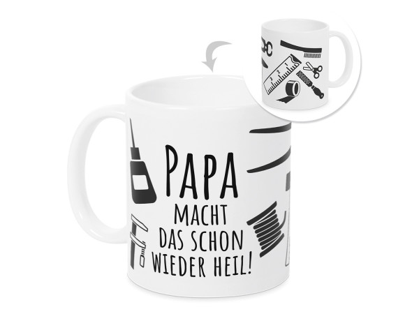 Vatertagsgeschenk Kaffeetasse Bürotasse Werkstatt