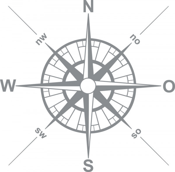 Wandtattoo Sport Kompass