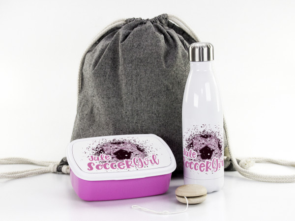 Geschenkset zur Einschulung für Mädchen Soccergirl