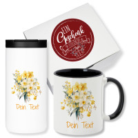 Thermobecher mit Tasse mit Namen Blumen