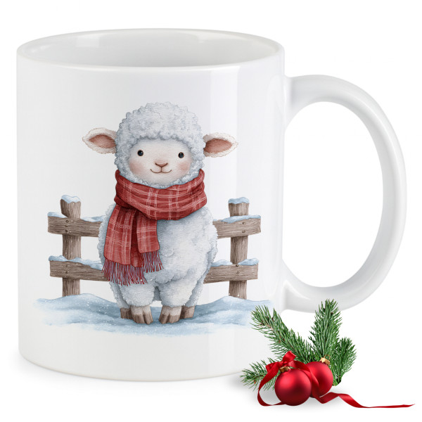 Weihnachtstasse Schaf