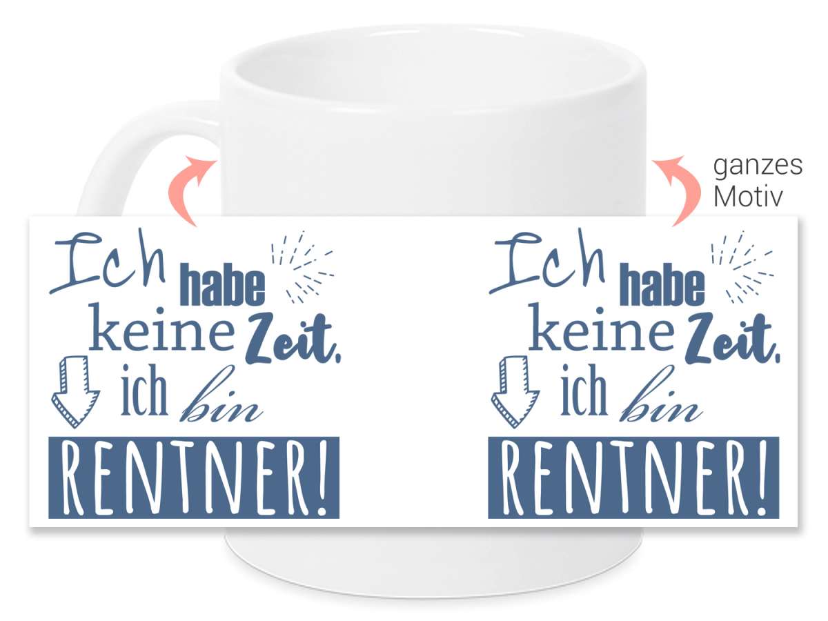 Tasse, Geschenk Rente Rentenbeginn Mann GrazDesign