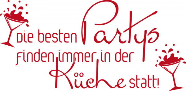 Wandtattoo für Küche Die besten Partys