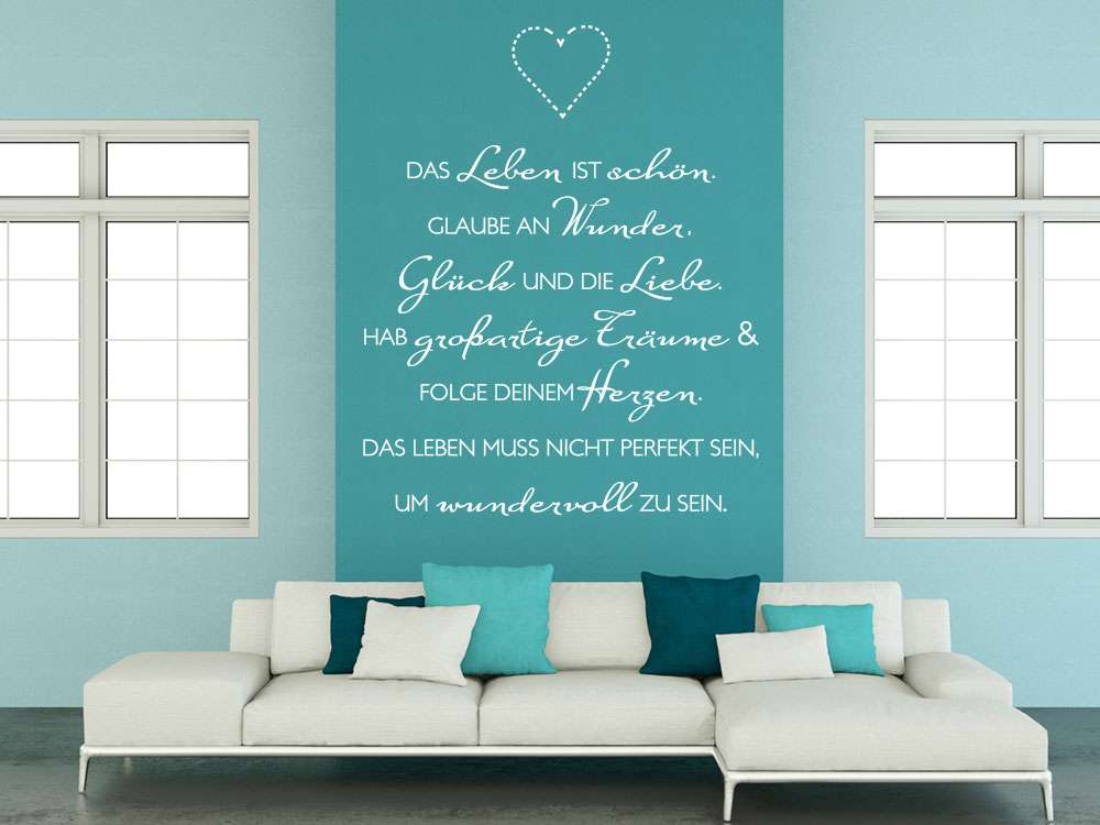 Wandtattoo Familie ist unser Leuchtturm Spruch für Wohnzimmer, Diele