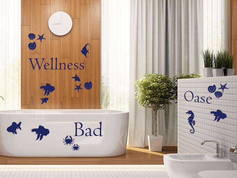 Maritimes Wandtattoo für Deine Wellness Oase! Maritimes Wandtattoo für Deine Wellness Oase!