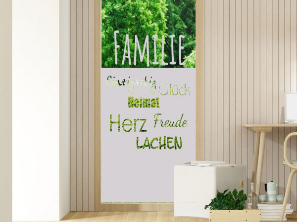 Romantisches Fenstertattoo für den Flur!