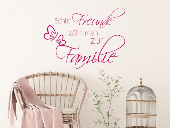 Wandtattoo Familie ist unser Leuchtturm Spruch für Wohnzimmer, Diele