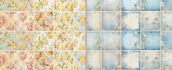 Klebefliesen  Vintage