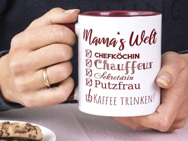 Tasse Mamas Welt, lustiges Motiv - zum Muttertag