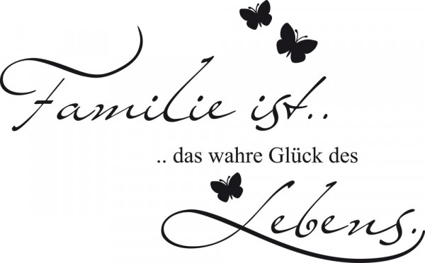 Wandtattoo Spruch Familie ist