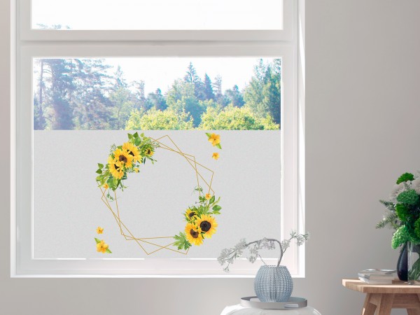 Sichtschutzfolie Sonnenblumen