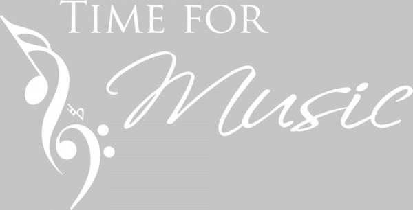 Wandtattoo Time for Music mit Noten Musik