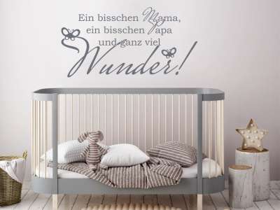 Seidenmattes Wandtattoo für das Kinderzimmer mit schönem Spruch