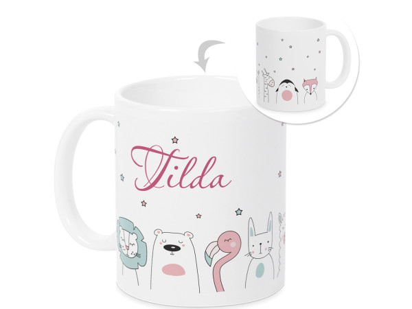 Tasse mit Namen für Mädchen personalisiert