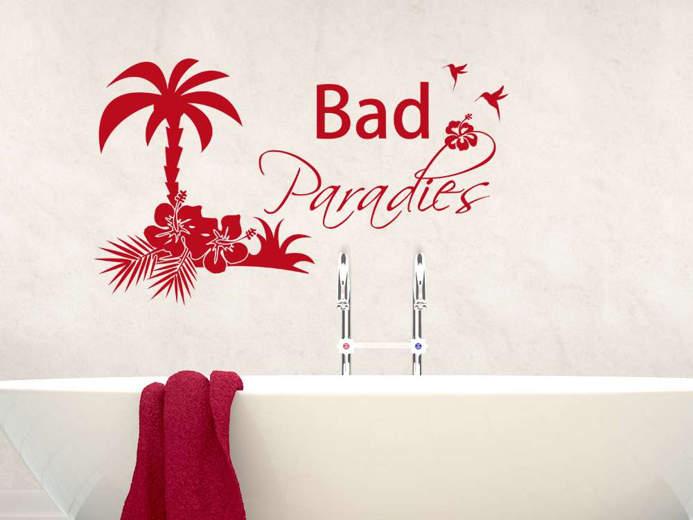 Trendiges Wandtattoo für Dein Bad mit tollem Spruch