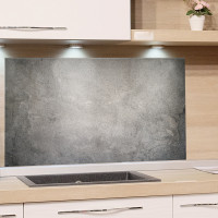 Spritzschutz Grau Marmoroptik Granit in der Küche platziert