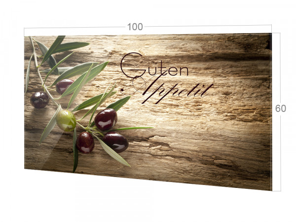 Spritzschutz aus Glas für die Küche mit Größe 100x60cm