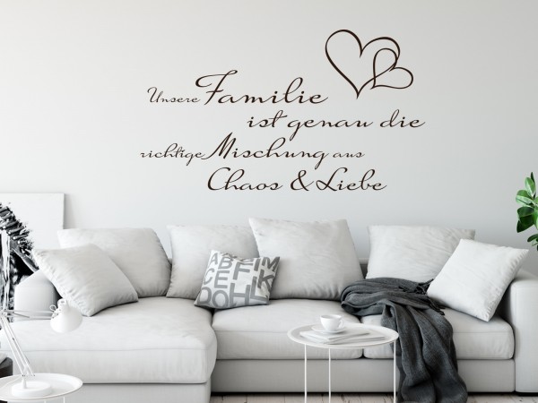 Wandtattoo Spruch Unsere Familie ist…