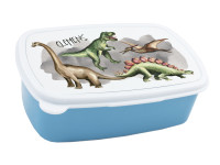 Brotdose Kinder mit Namen für Jungen, Lunchbox Blau Brotzeitdose Dinosaurier