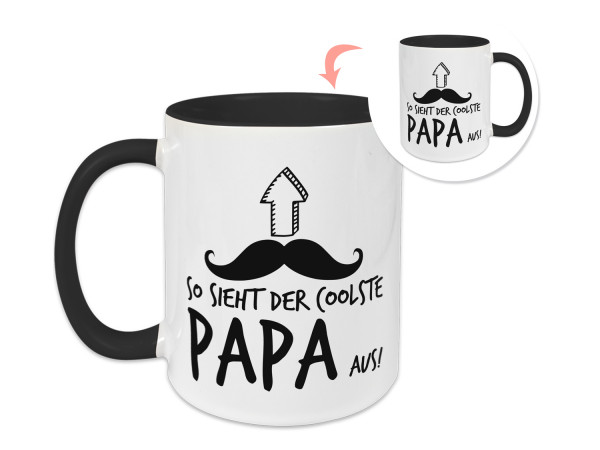 Tasse Vatertag, Geschenkidee So sieht der coolste Papa aus